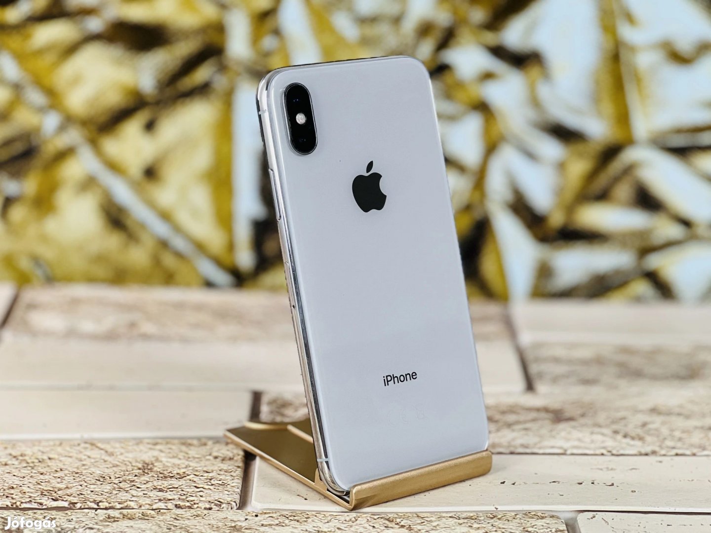 iPhone X 256 GB Silver 100% akku, szép állapotú - 12 HÓ GARANCIA