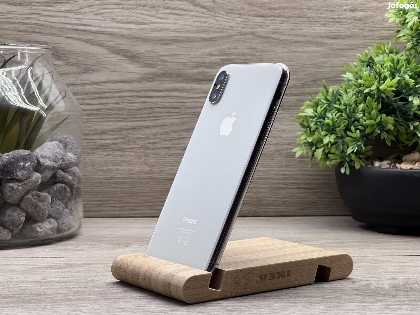 iPhone X Silver 64GB 2 ÉV Garanciával Számlával Aksi 100%