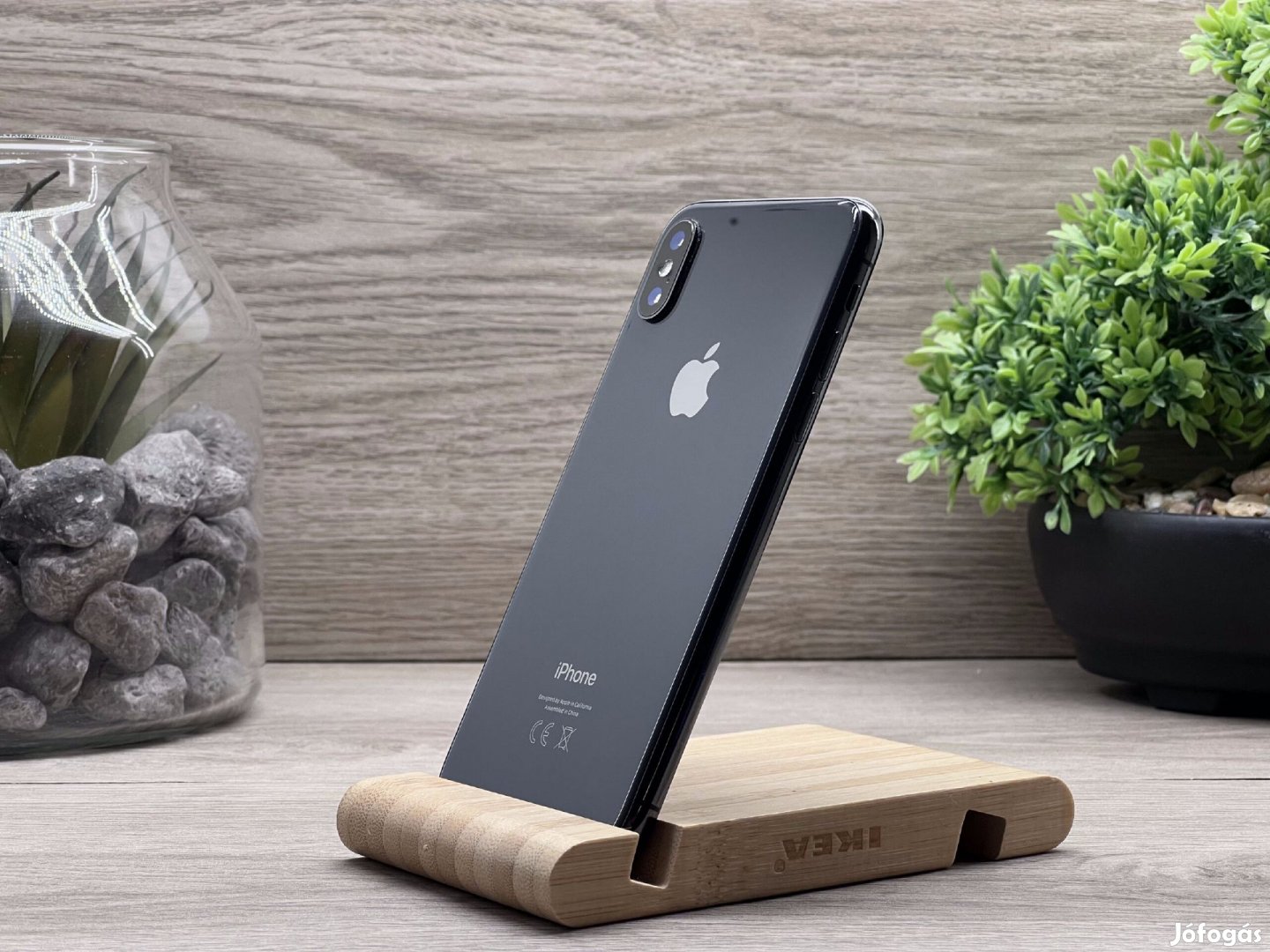 iPhone X Space Gray 64GB 2 ÉV Garanciával Számlával Aksi 100%