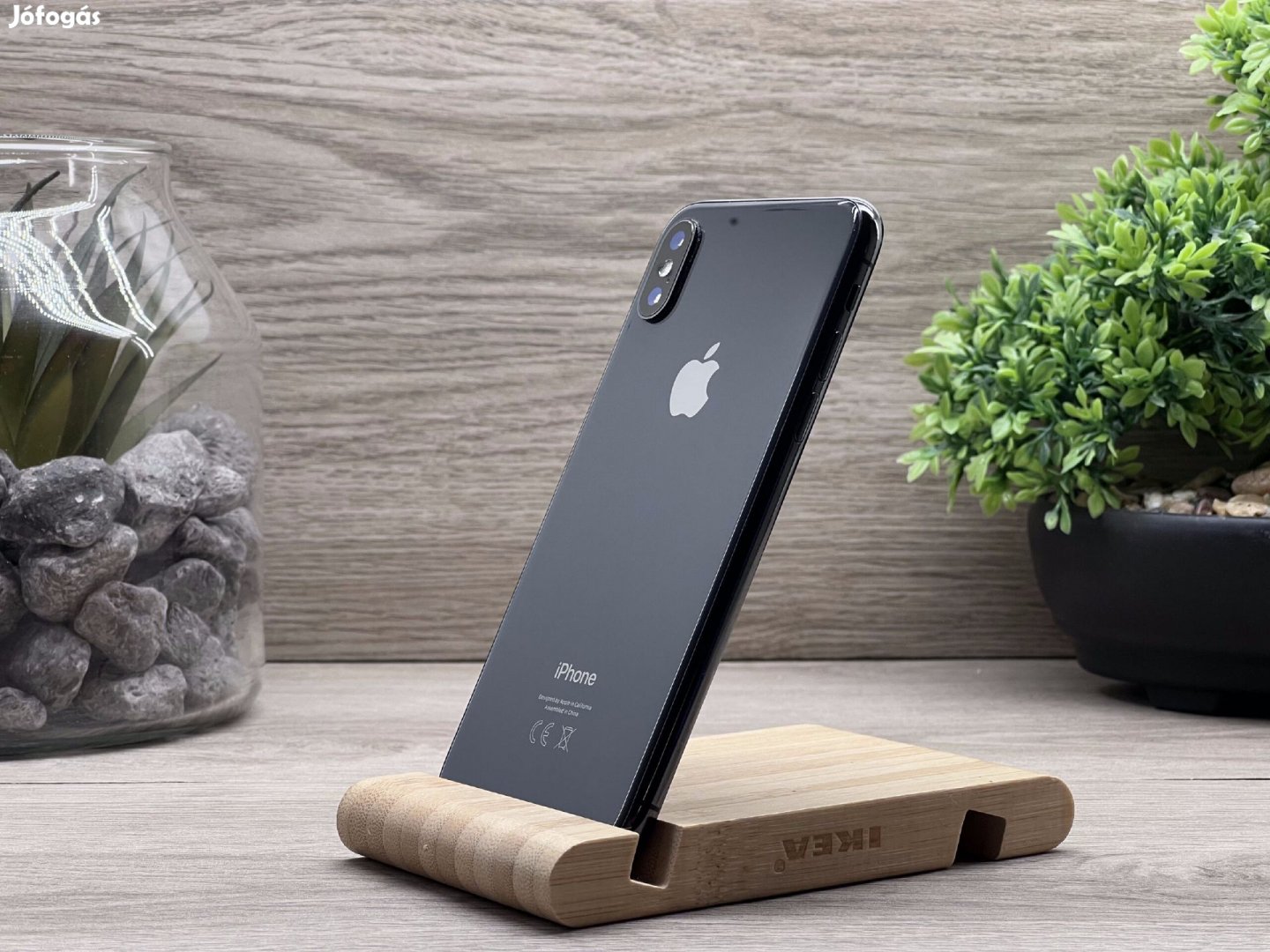 iPhone X Space Gray 64GB 2 ÉV Garanciával Számlával Aksi 100%