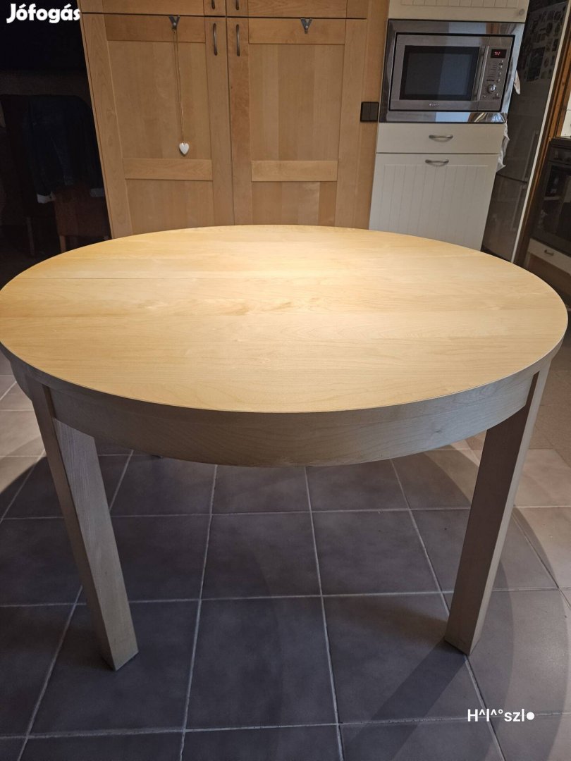ikea kerek bővíthető étkező asztal 