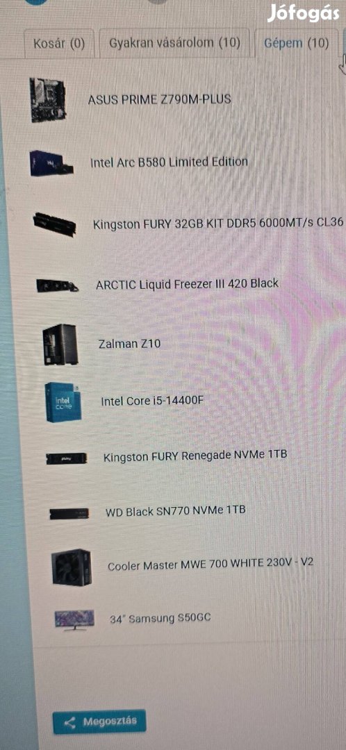 intel i5 14400f, 32ddr5, intel arc b580