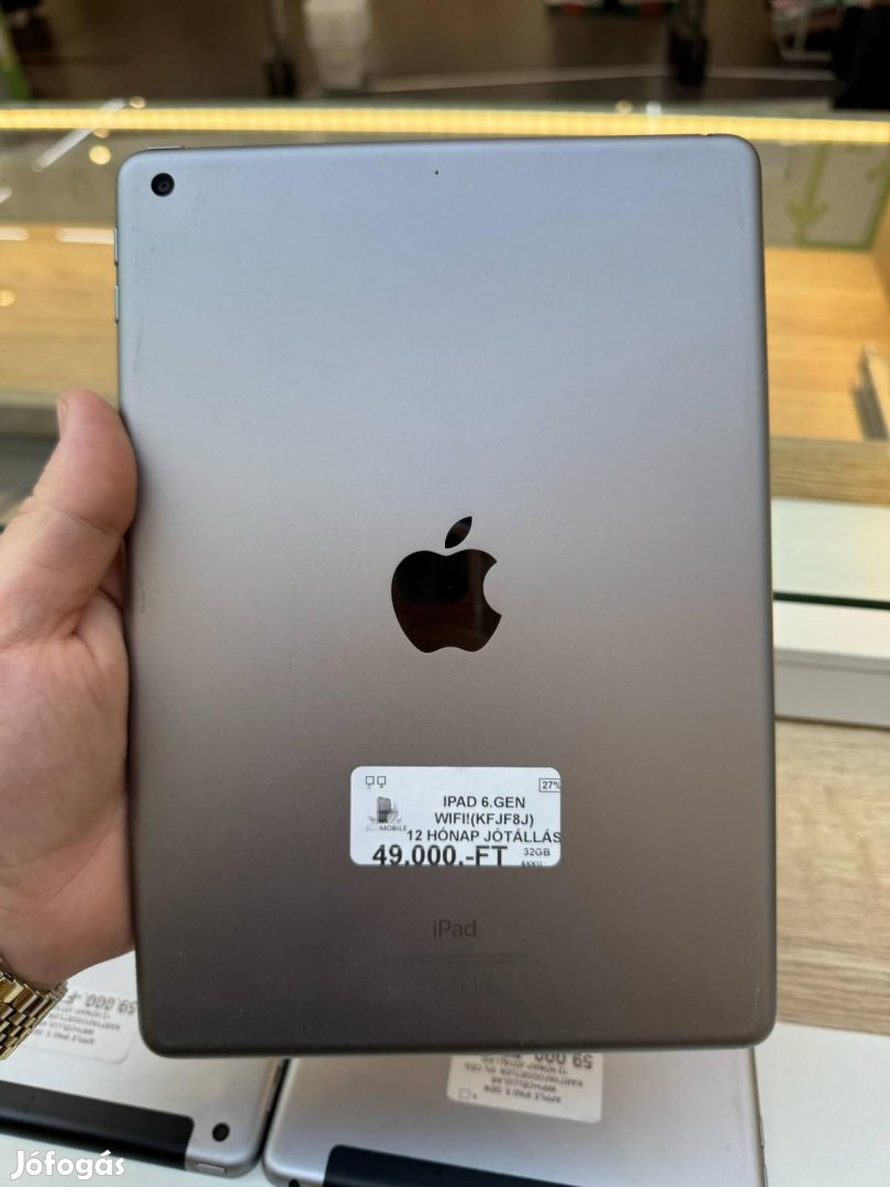 ipad 6 gen Wi-Fi Wi-Fi 32 GB, 12 hó garancia