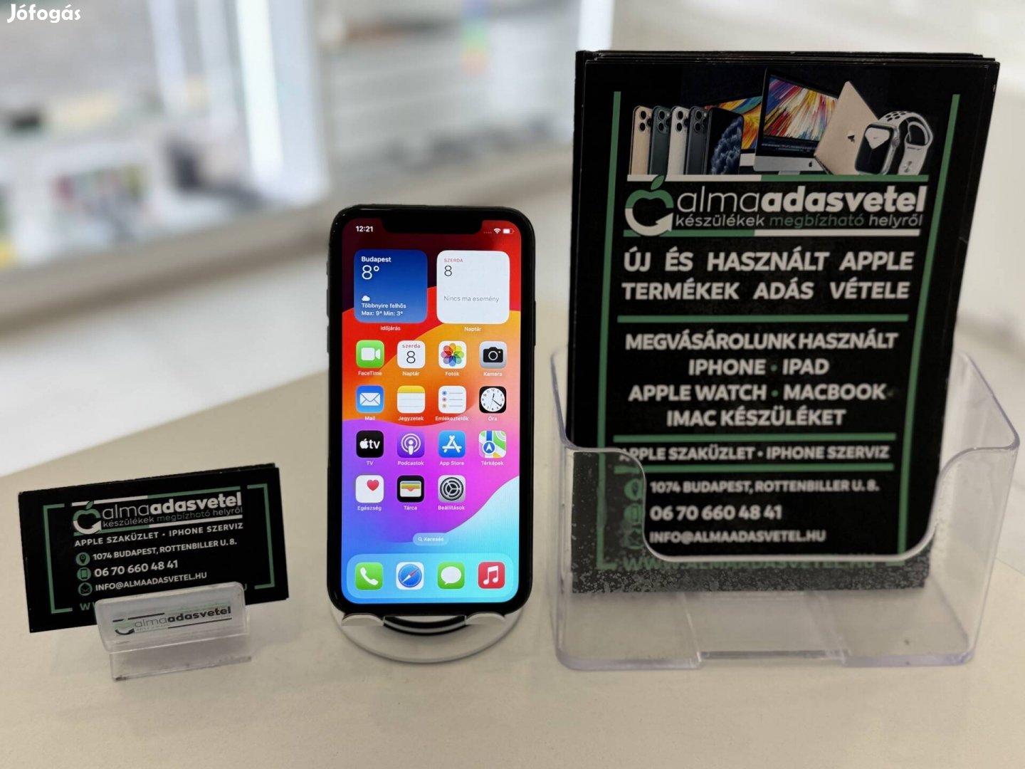 iphone 11 128GB Vodafone/1-3 hónap gar./Akku 100%/p3963