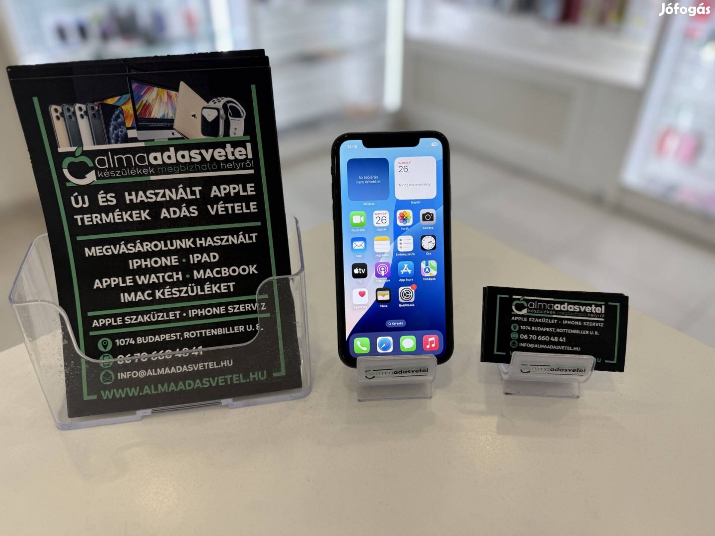 iphone 11 64GB Független Használt/1hónap gar./Akku 100%/p3757/