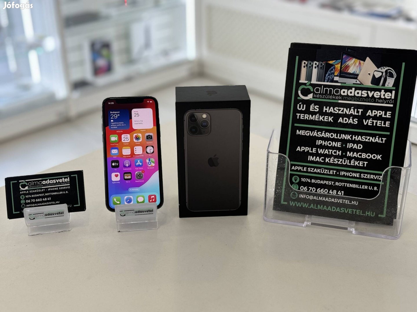 iphone 11 Pro 64GB Fekete Független/1 hónap gar./p3469