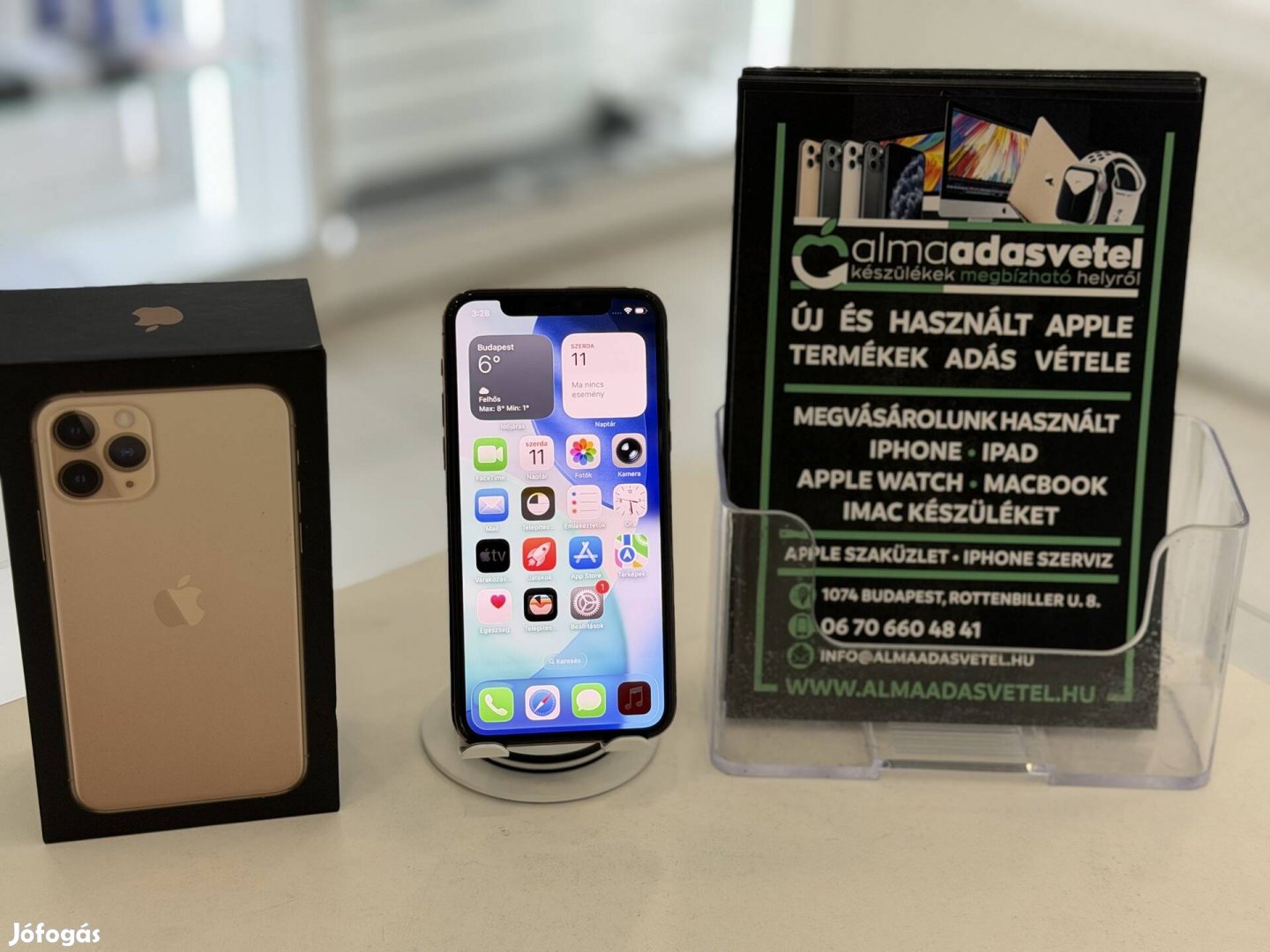 iphone 11 Pro 64GB Független Újszerű1 hónap gar.Akku 85p4748