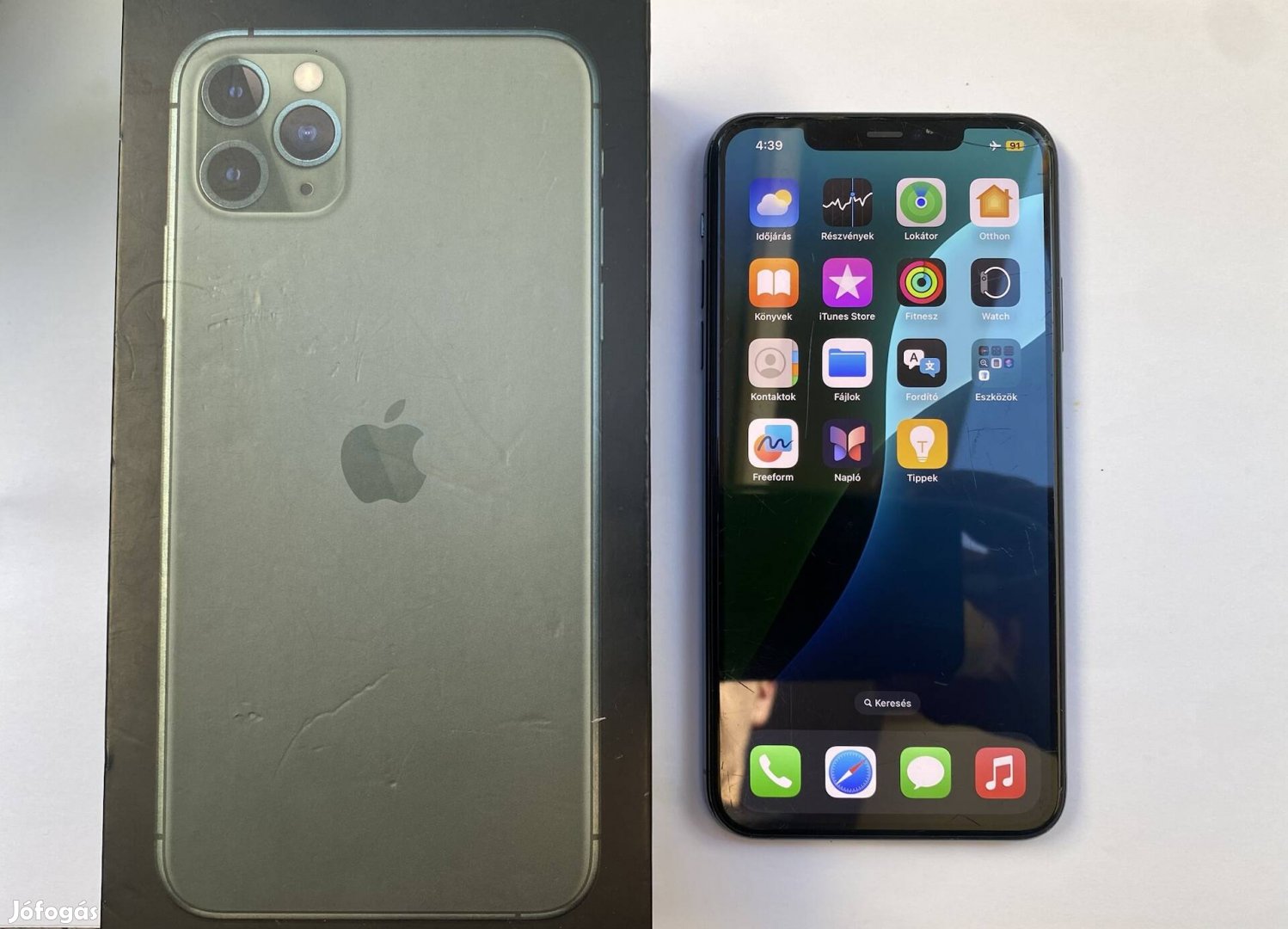 iphone 11 Pro Max, 64GB, Kártyafüggetlen, 78%Akksi