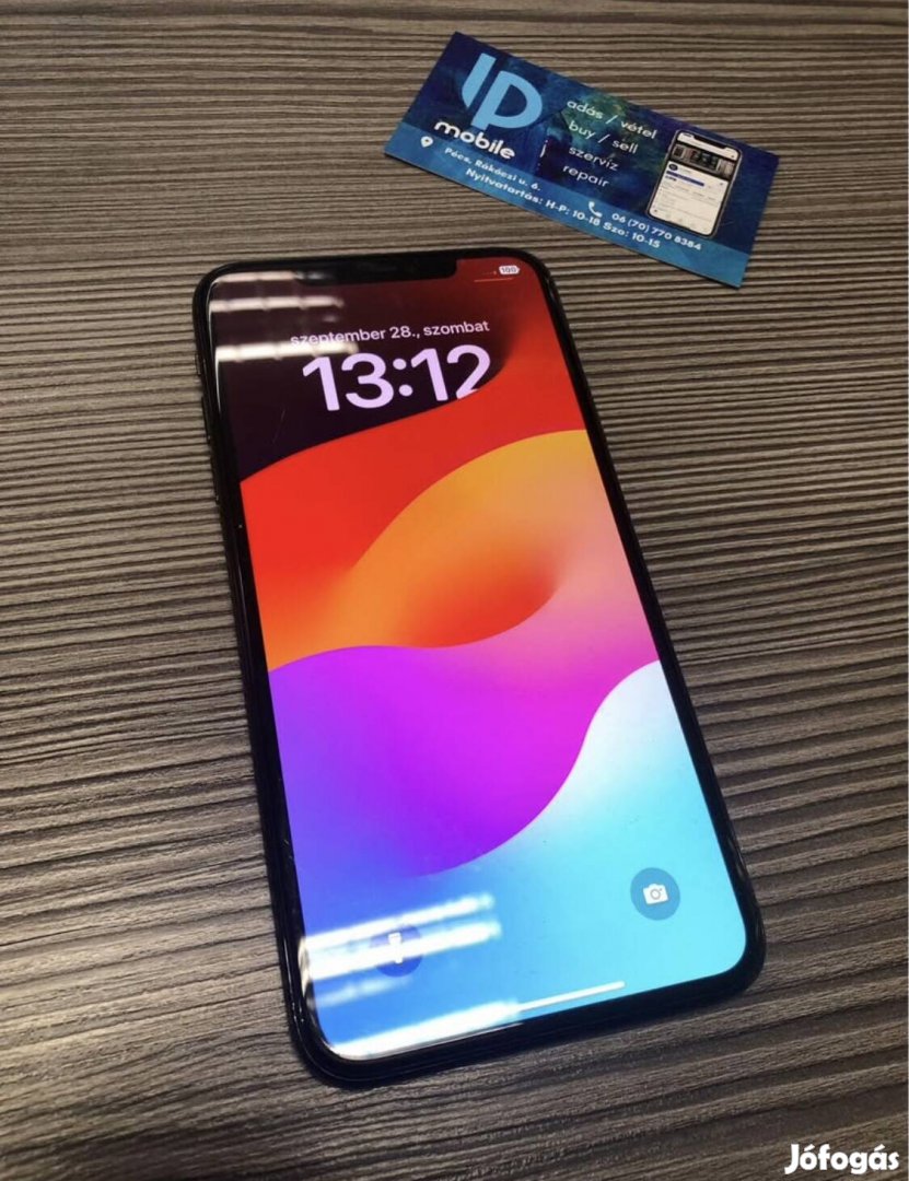 iphone 11 Pro Max, Megkímélt, 64GB, Space Gray, Független, Garancia
