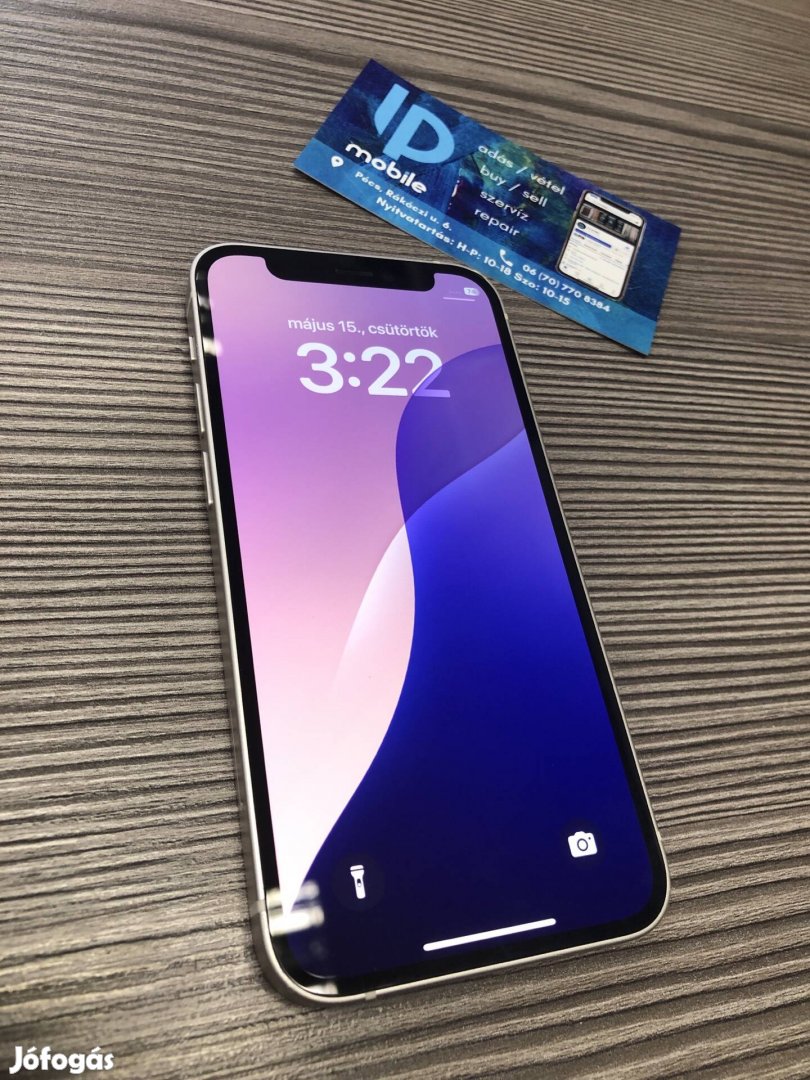 iphone 12 Mini, Yettel, Fehér, 64GB, Garancia