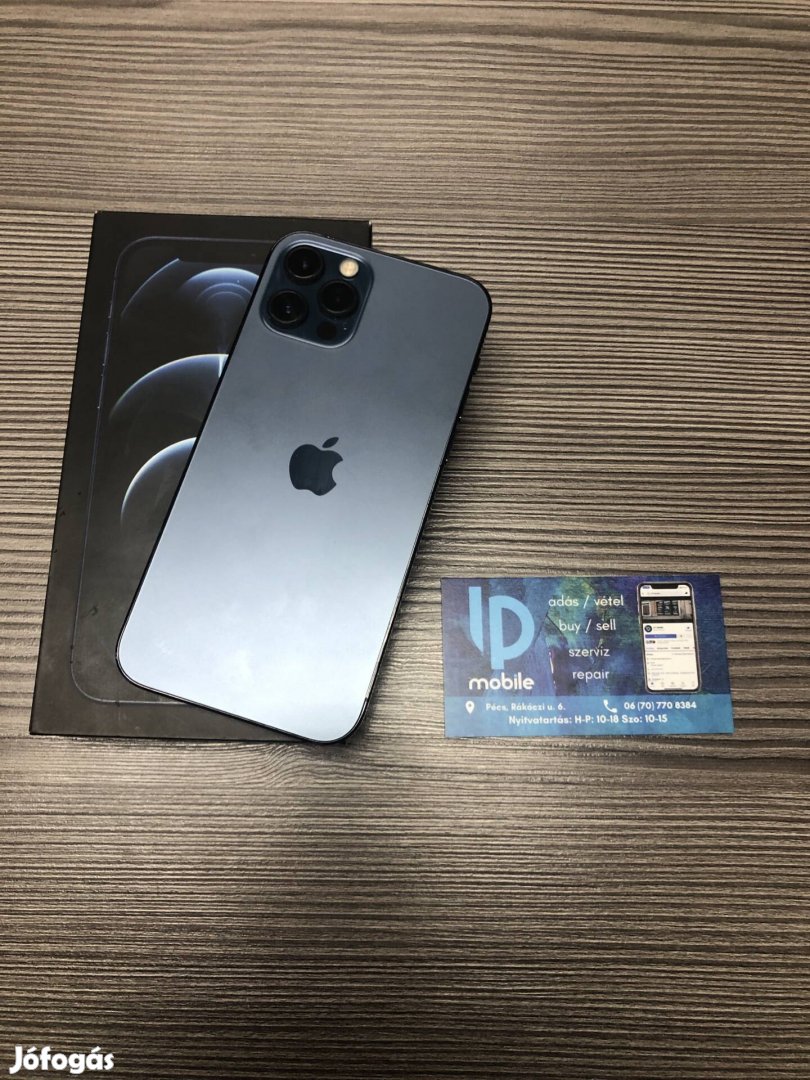 iphone 12 Pro, Megkímélt, 128GB, Pacific Blue, Garancia