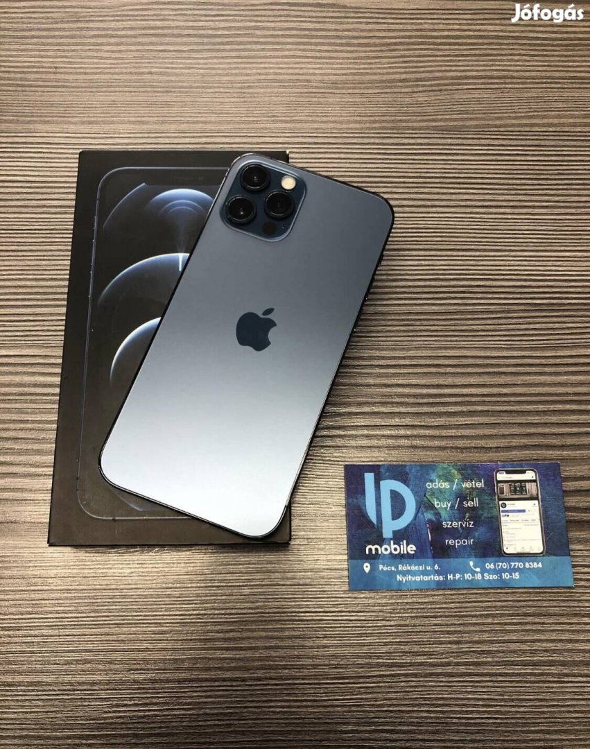 iphone 12 Pro, Megkímélt, 128GB, Pacific Blue, Garancia