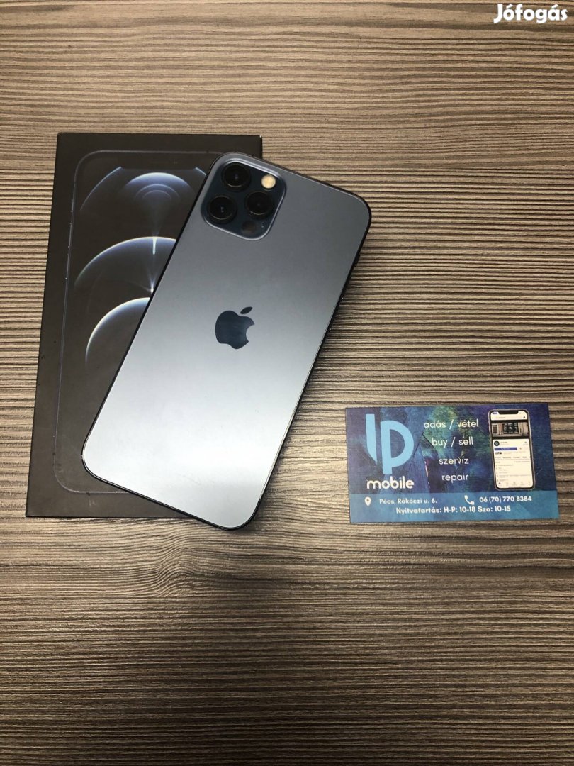 iphone 12 Pro, Újszerű, Pacific Blue, 128GB, Független, Garancia