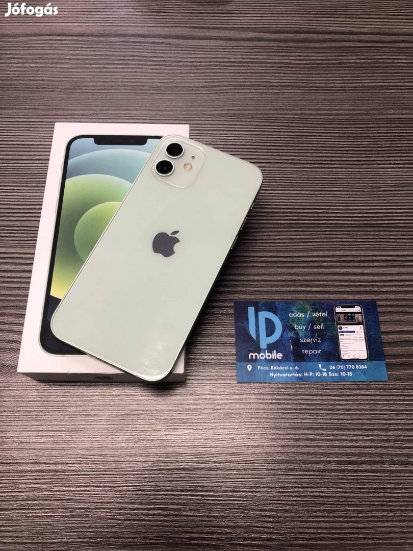 iphone 12, Megkímélt, 64GB, Green, Független, Garancia