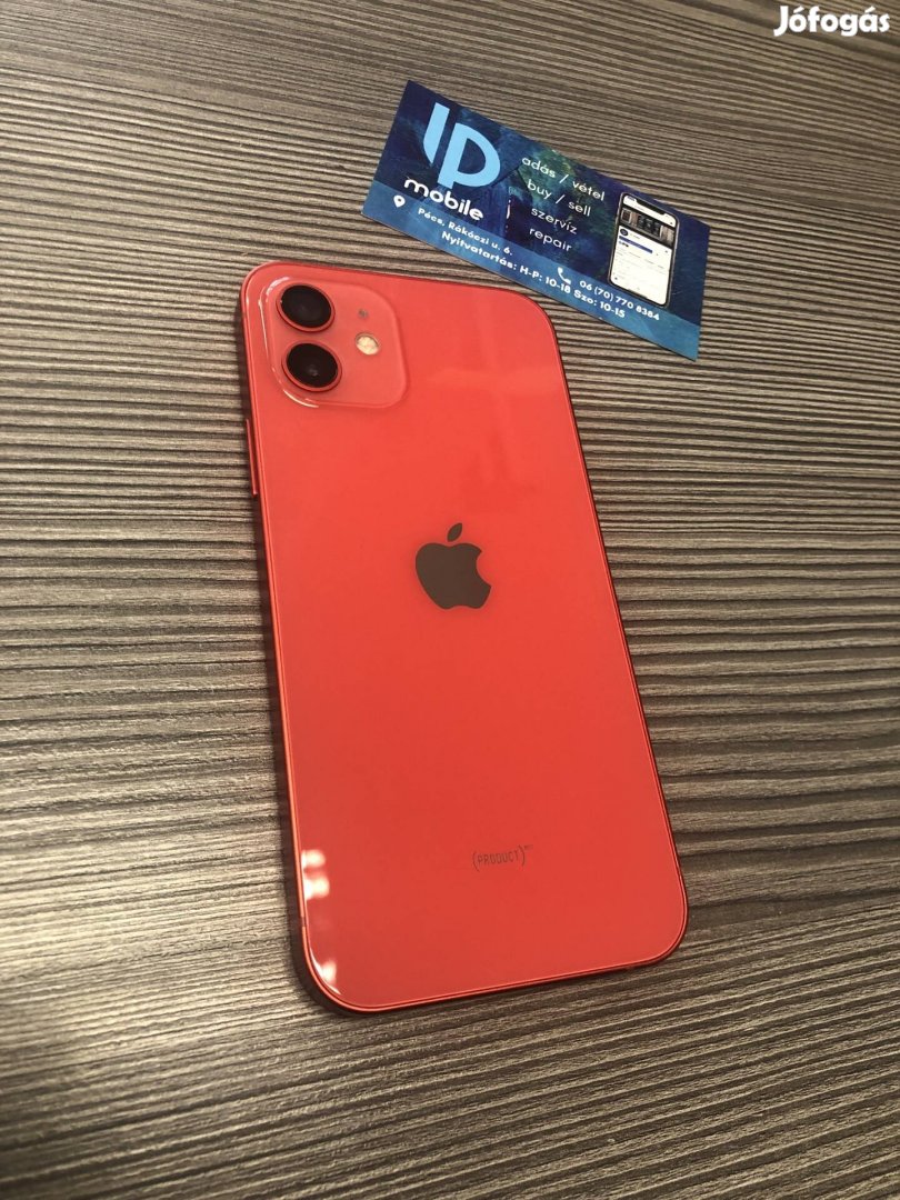 iphone 12 (Product RED), Hibátlan, 128GB, Független, Garancia