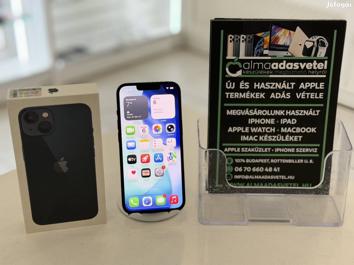 iphone 13 128GB Független Megkímélt1-3 hónap gar.Akku