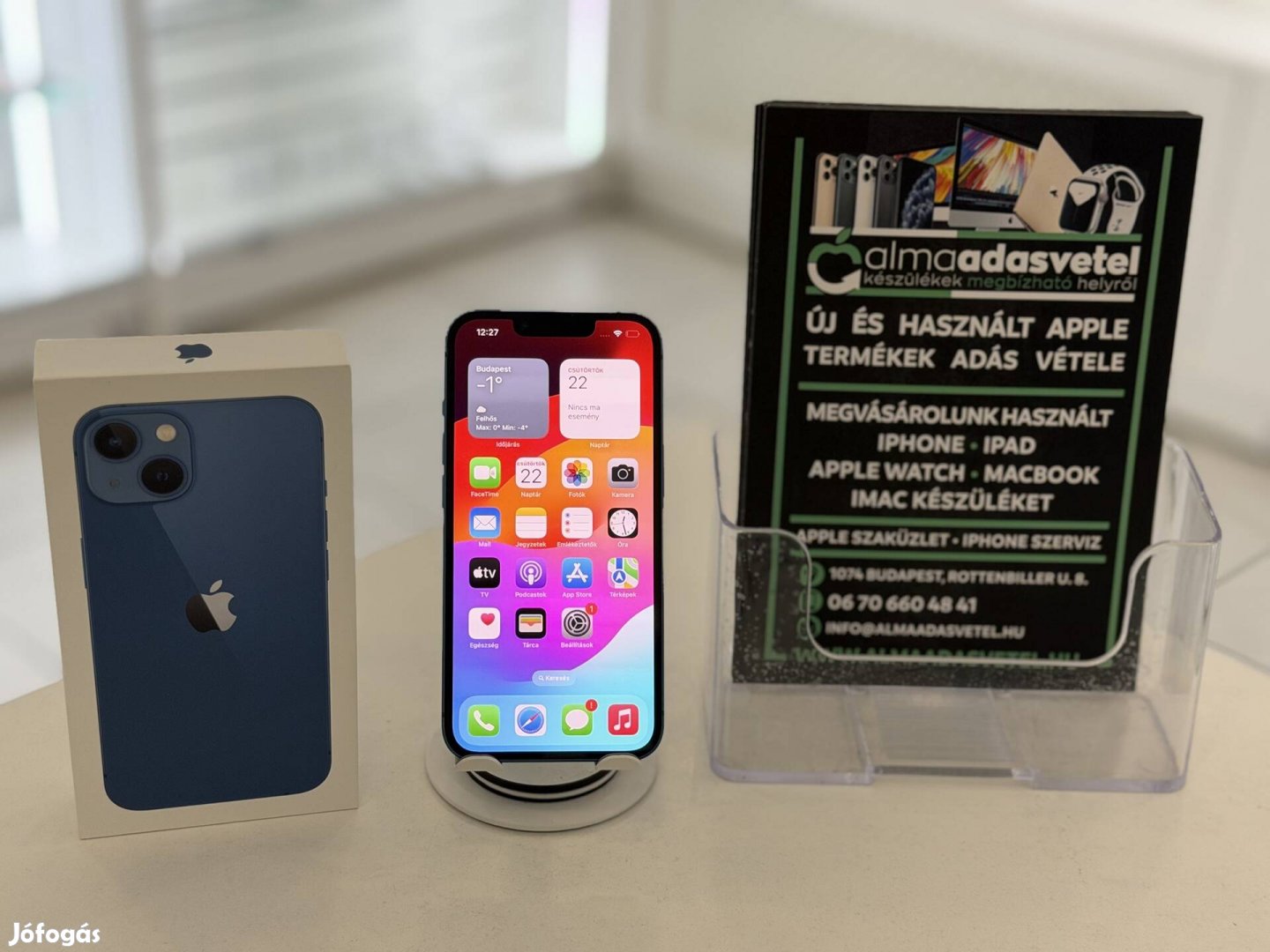 iphone 13 128GB Független Újszerű1-3 hónap gar.Akku 87p4698