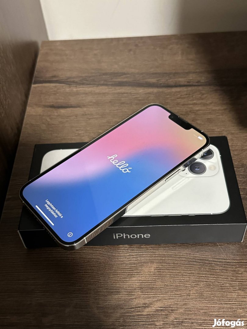 iphone 13 Pro Max 128GB silver kártyafüggetlen! Fulldoboz!