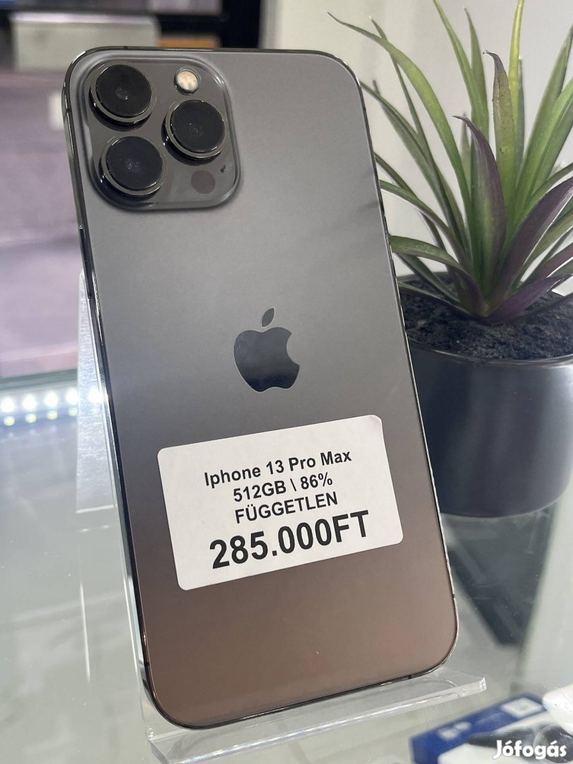 iphone 13 Pro Max 512GB 86%aksi Független 3 hónapos garanciával 