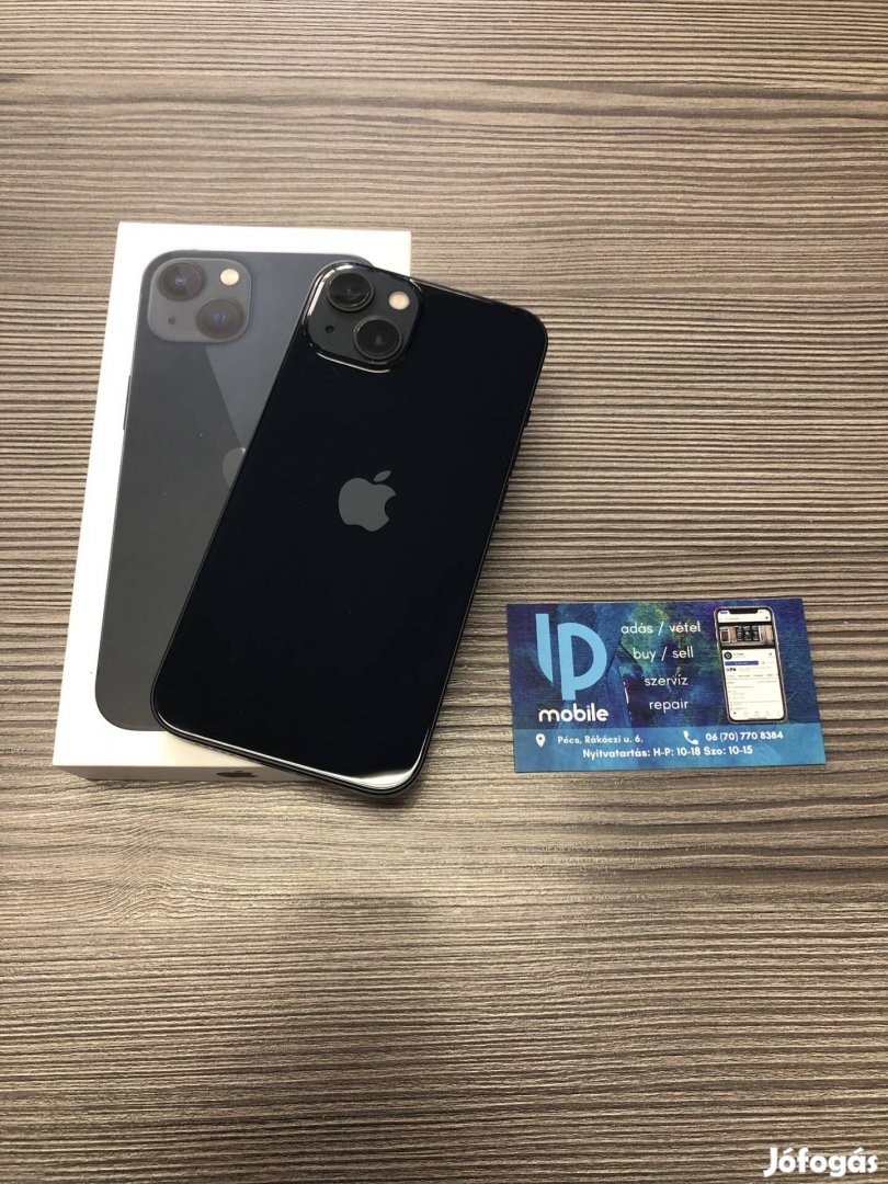 iphone 13, Újszerű, 128GB, Független, Midnight, Garancia