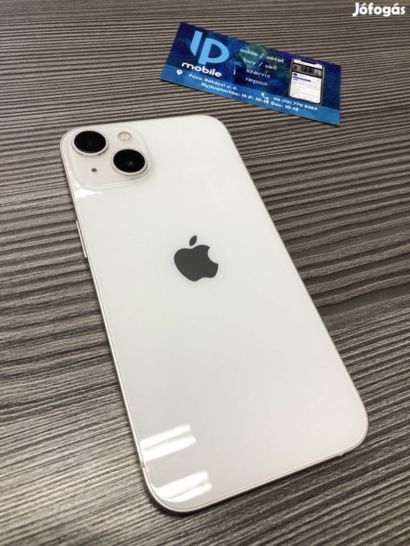 iphone 13, Újszerű, 128GB, Starlight, Független, Gyári garancia