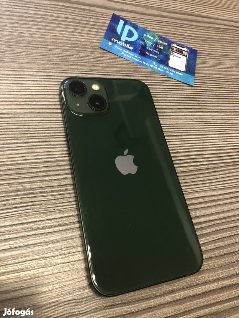 iphone 13, Újszerű, 128GB, Zöld, Független, Garancia