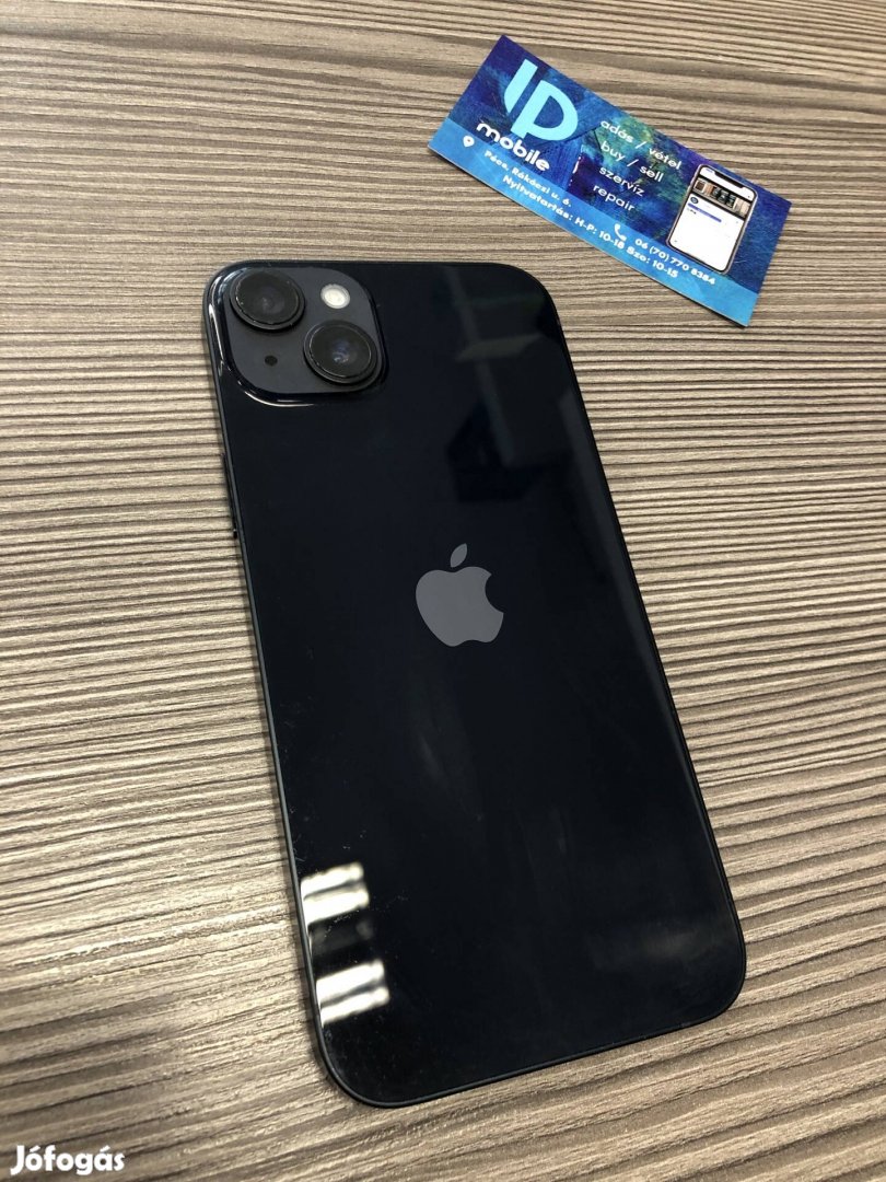 iphone 14 Plus, Megkímélt, 128GB, Független, Midnight, Garancia