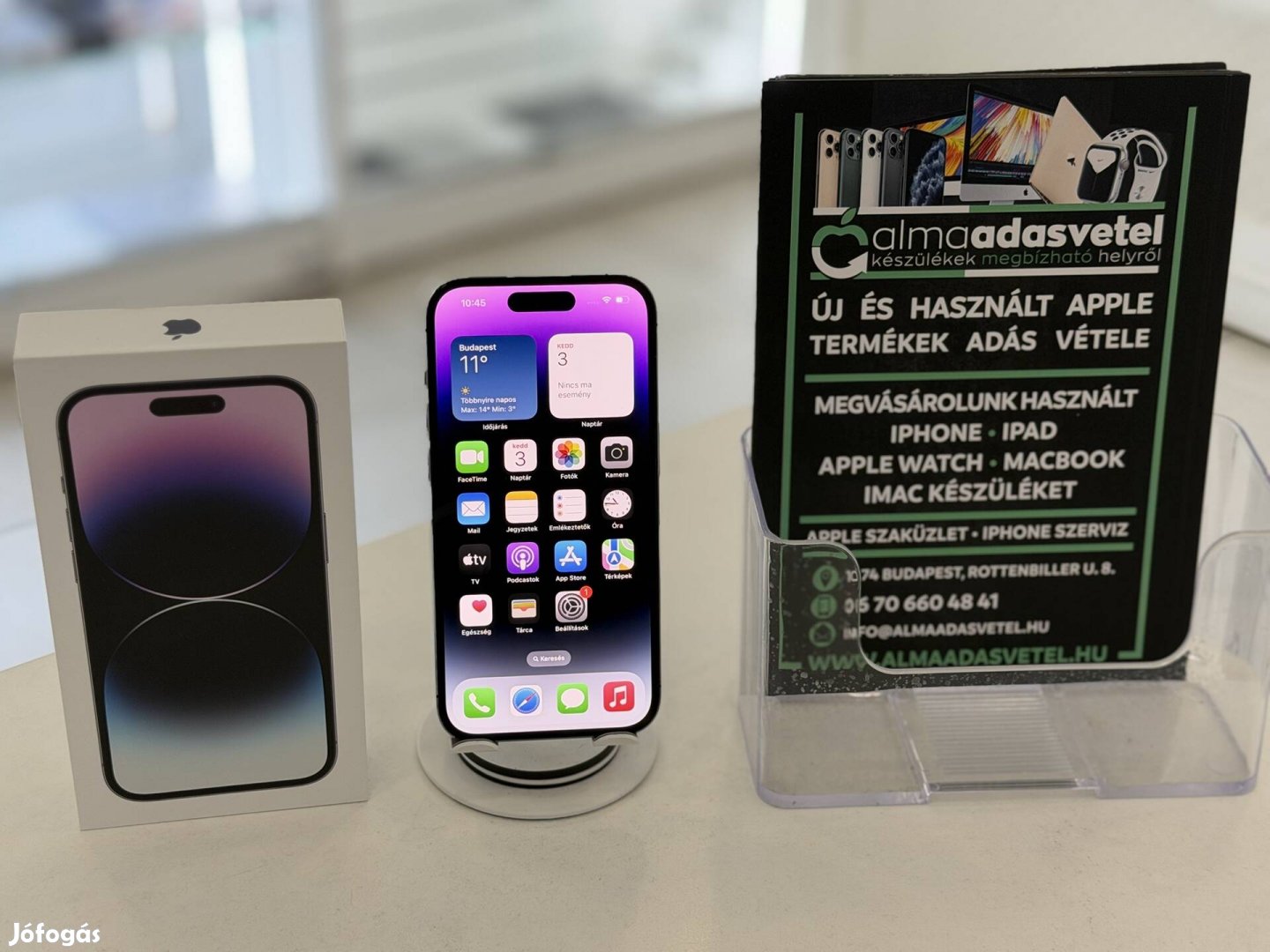 iphone 14 Pro 256GB Független1-3 hónap gar.Akku 87p4784