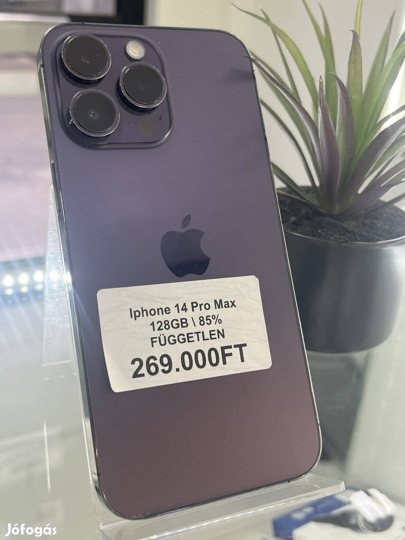 iphone 14 Pro Max 128GB 85% Független 3 hónapos garanciával 