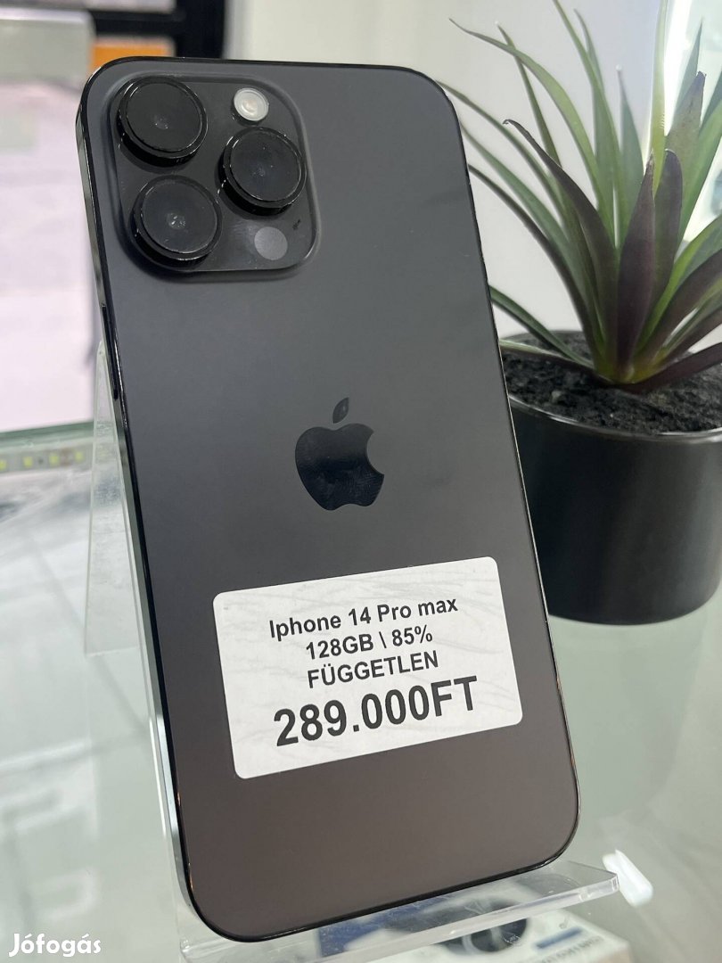 iphone 14 Pro Max 128GB 85%aksi Független 3 hónapos garanciával 