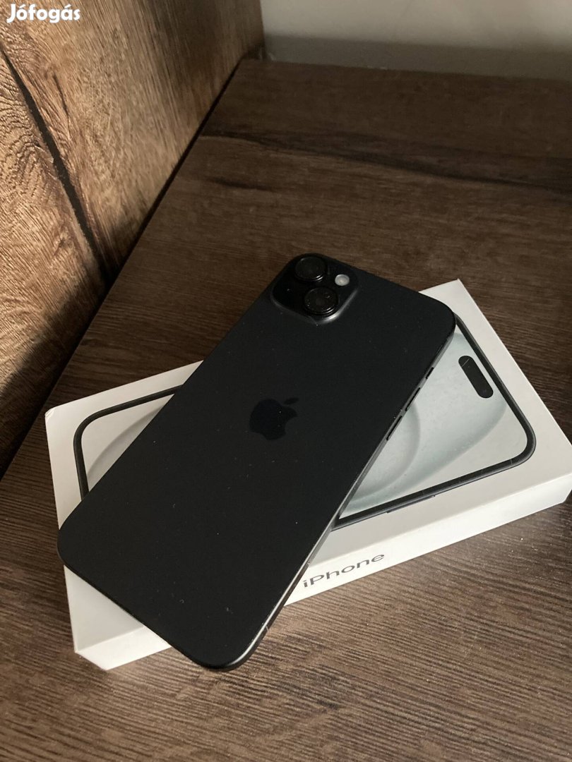 iphone 15 PLUS 128GB fekete Kártyafüggetlen! Akku 98%!