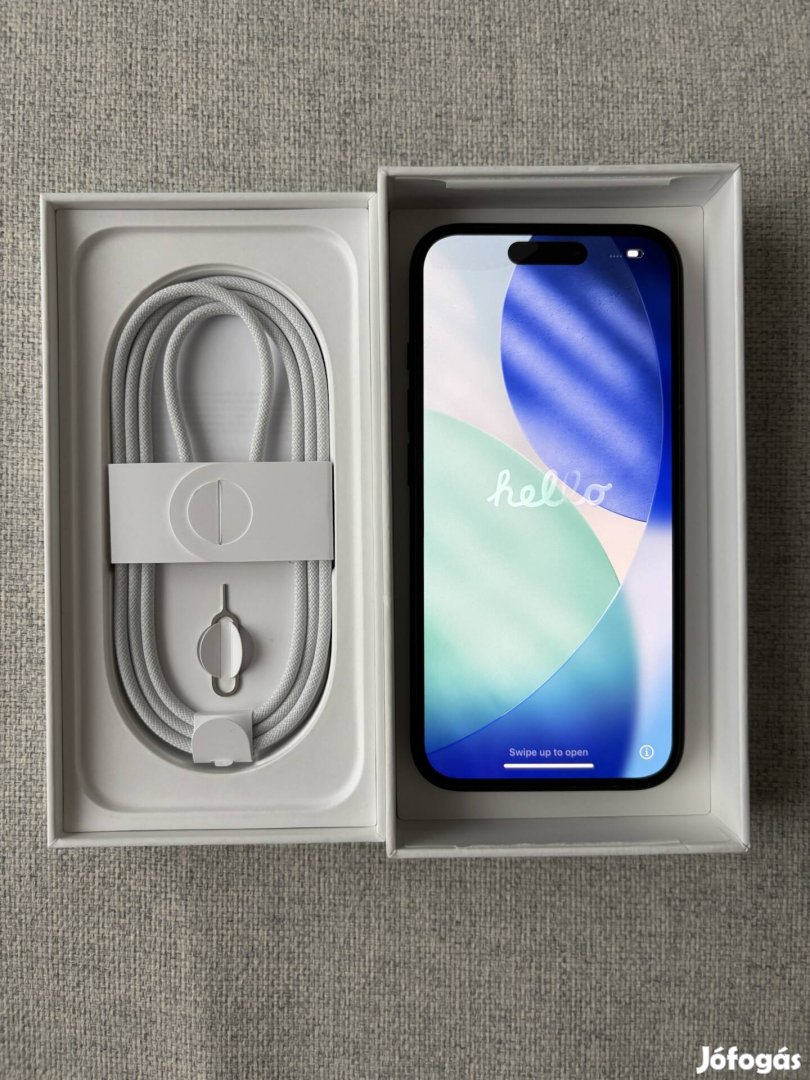 iphone 16 128 GB fekete kártyafüggetlen 100 akku garanciális