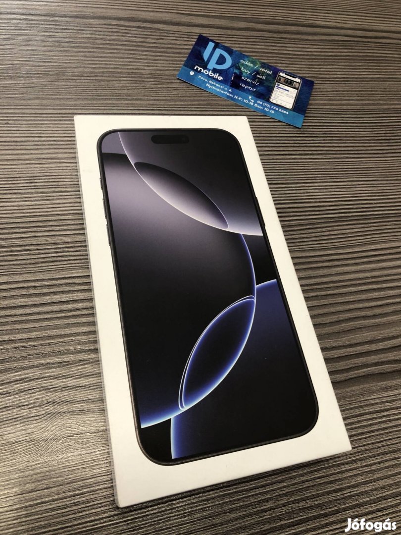 iphone 16 Pro Max, Új-Aktiválatlan, 128GB, Független, Garancia