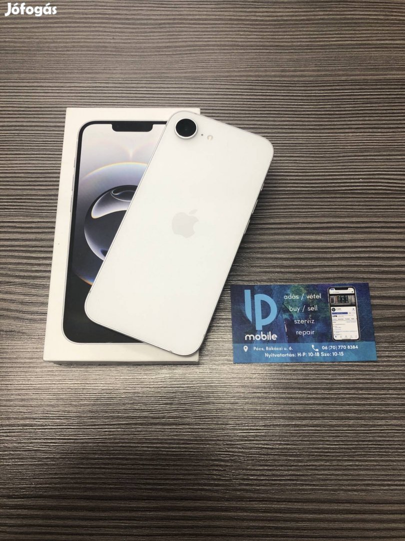 iphone 16e, Újszerű, 128GB, Független, Fehér, Gyári garancia