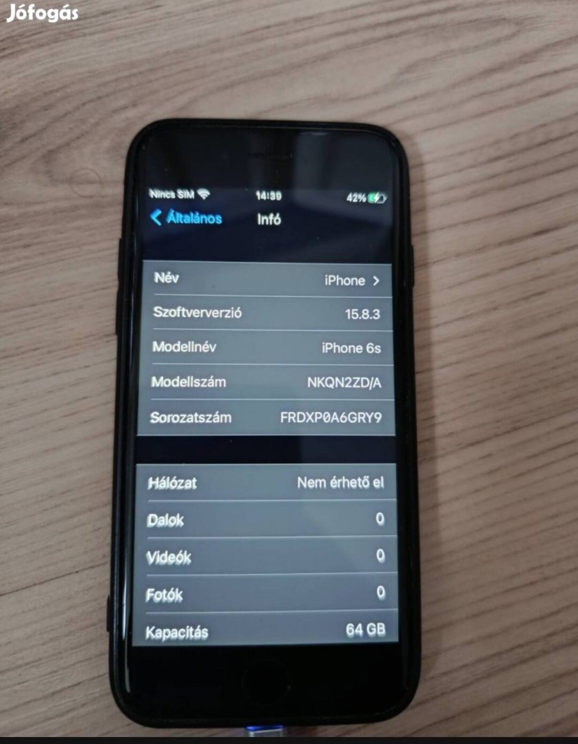 iphone 6S 64GB kártyafüggetlen 