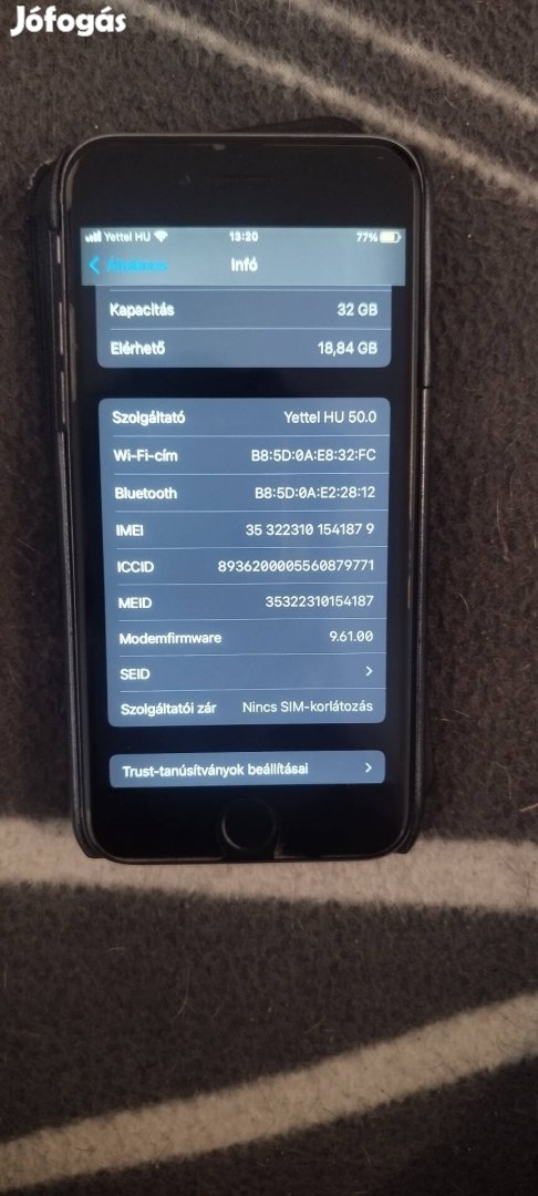 iphone 6s tokot adok hozzá meg töltött 