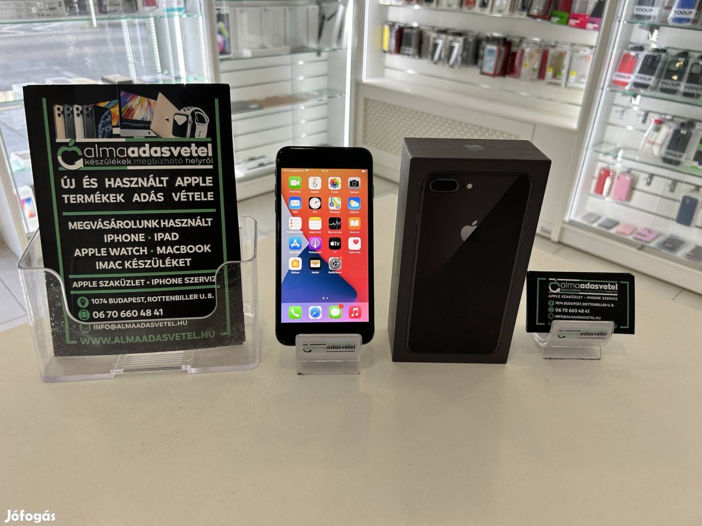 iphone 8 Plus 64GB Yettel/1 hónap gar./Akku 83/p3625/