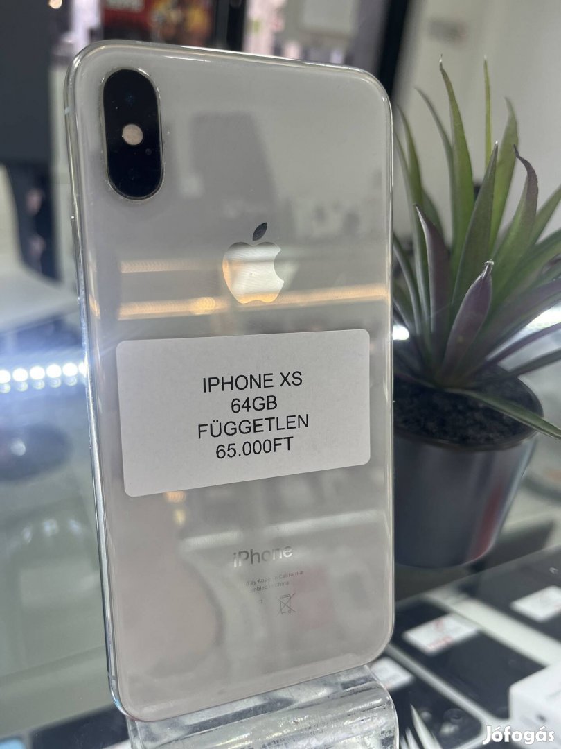 iphone XS 64GB Kártyafüggetlen 3 hónap garanciával.