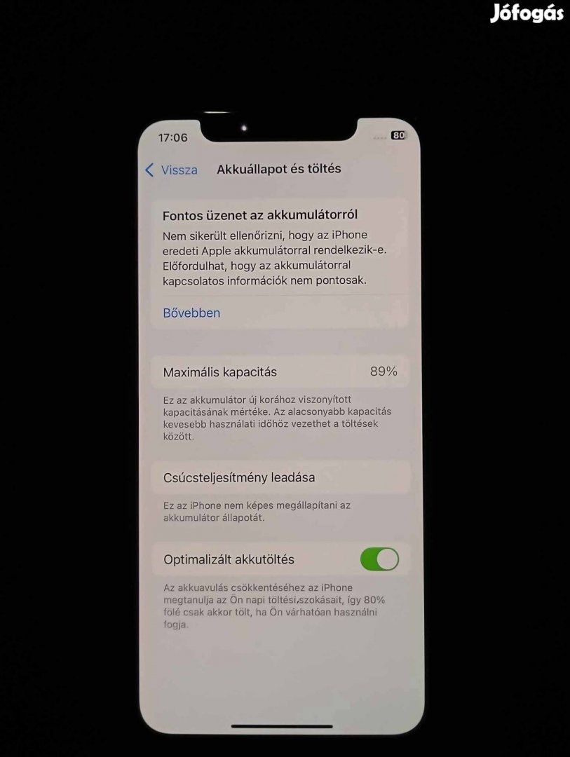 iphone Xs kártya független 64GB