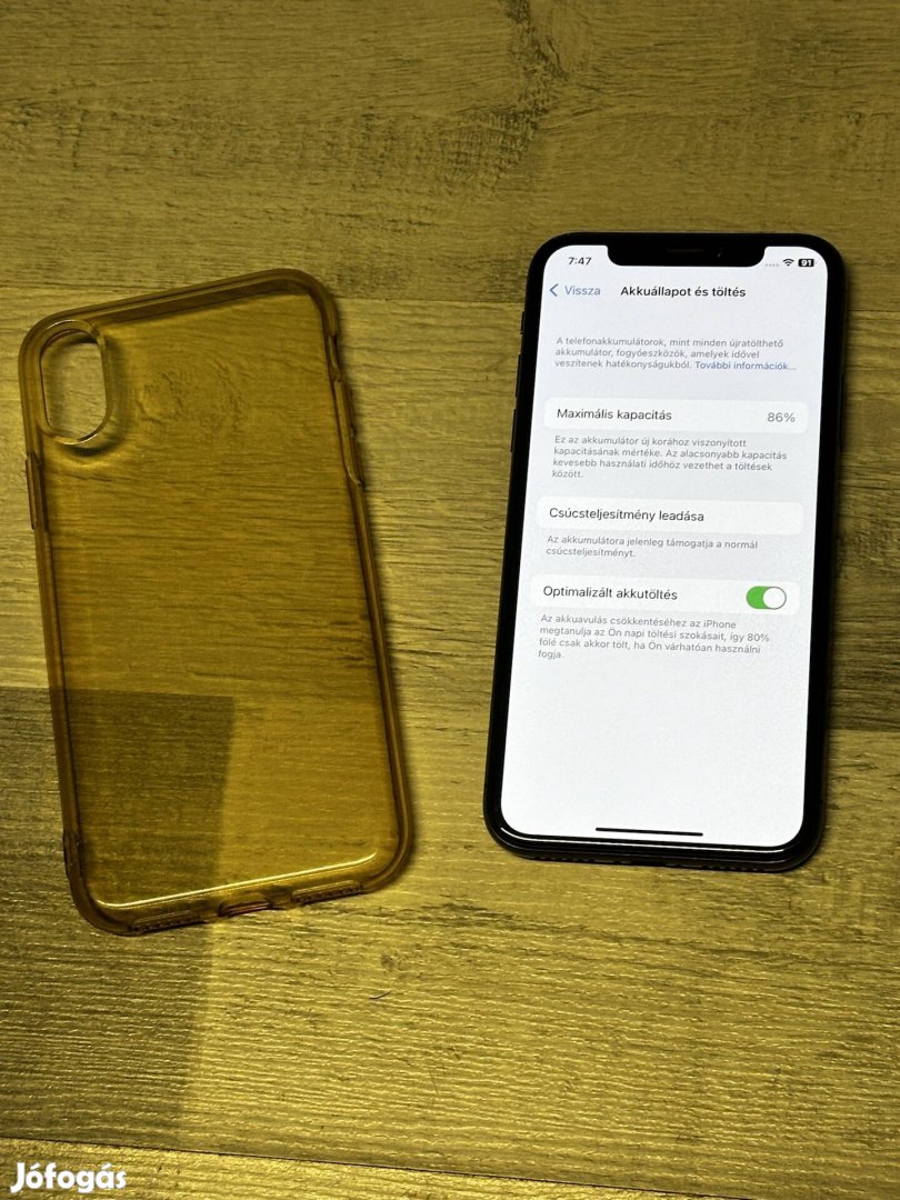 iphone x újszerű független 64gb