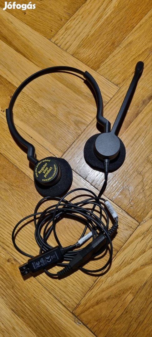jabra Biz 2300 duo mikrofonos fejhallgató usb csatlakozóval 