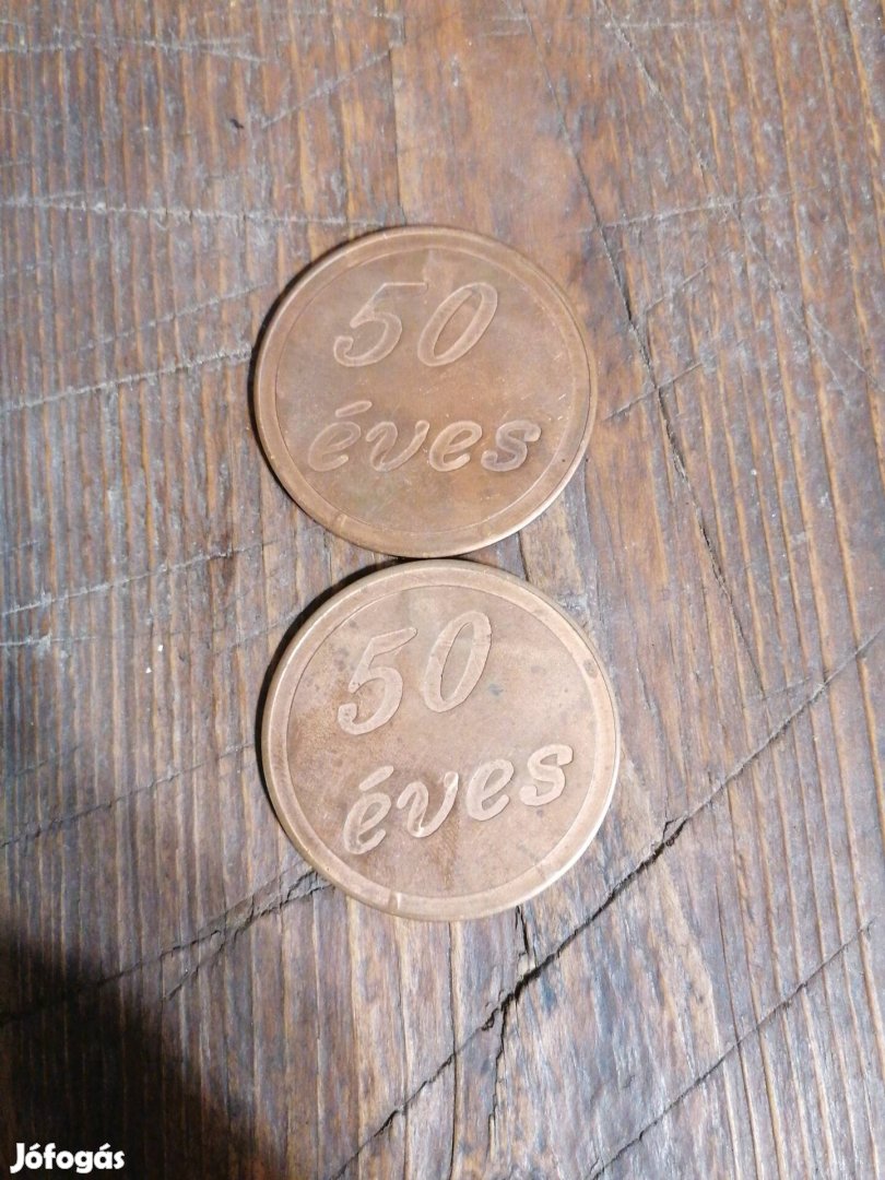 jubileumi 50 éves érme