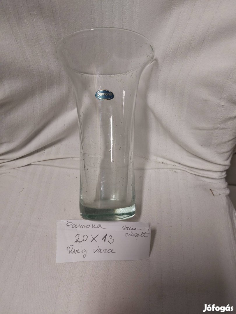 kecses úvegvaza 20x13 cm