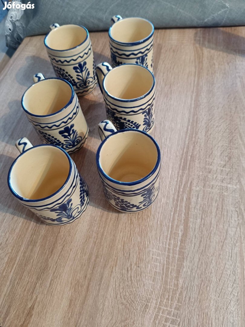kerámia bögrek 6 db