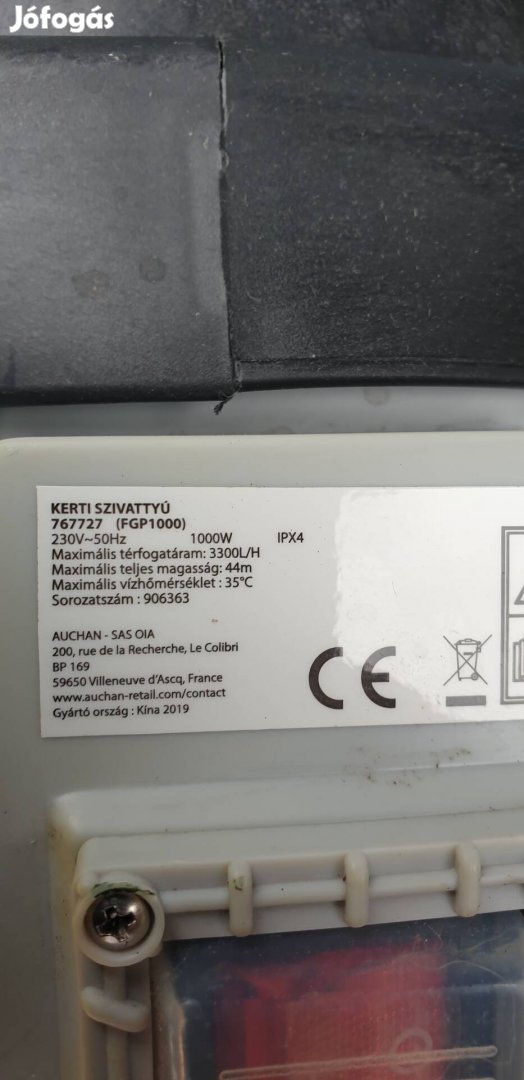 kerti szivattyú 1400w újszerű