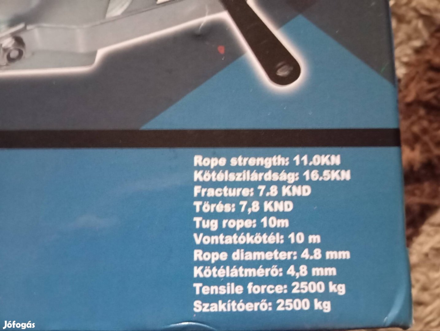 kézi csörlő 2.5t