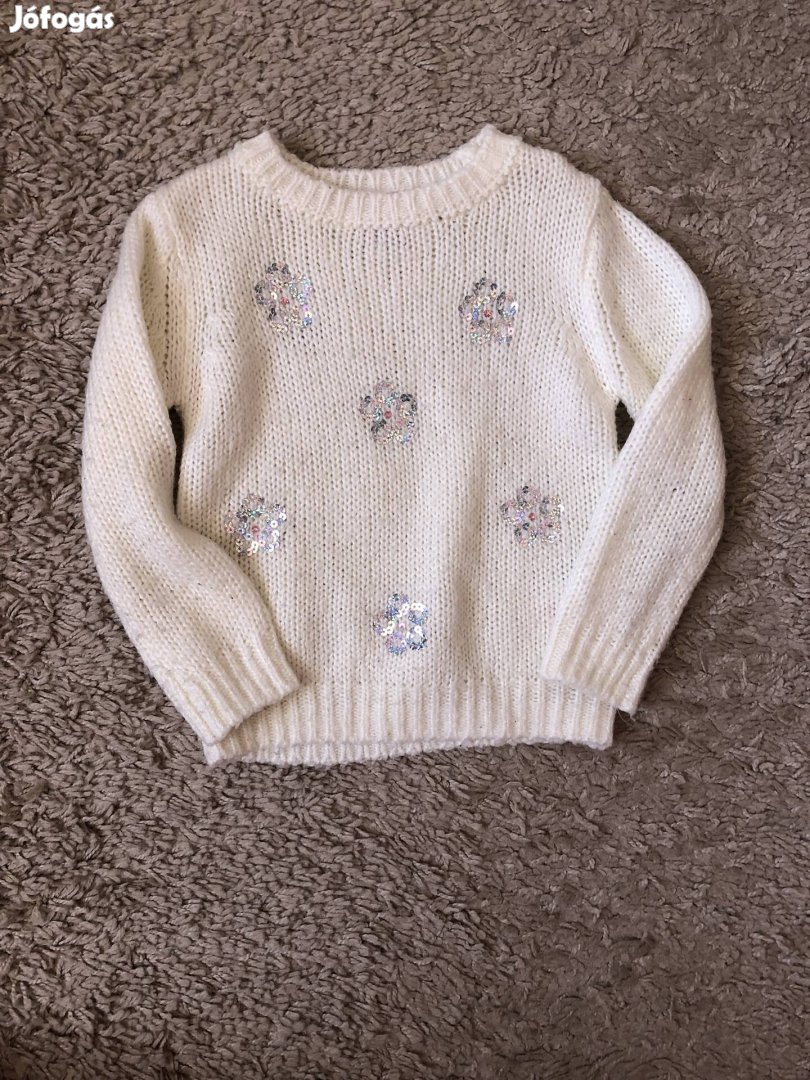 kislány virágos pulóver