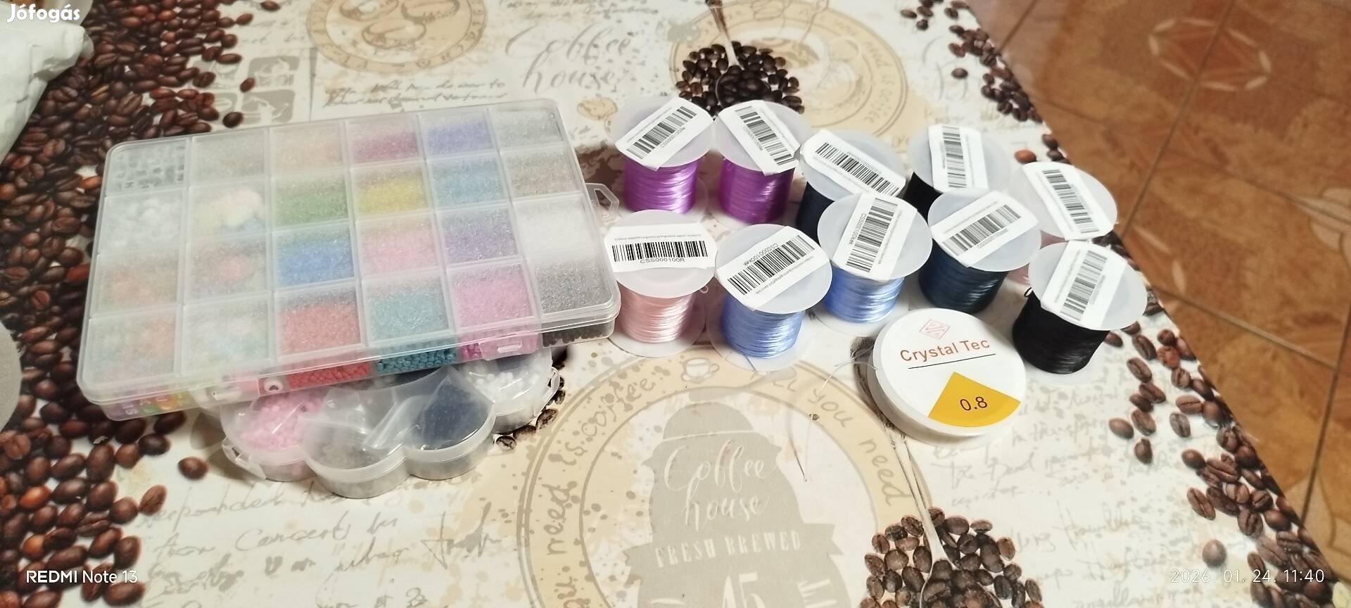 komplett gyöngyfűzér készlet vadonatúj