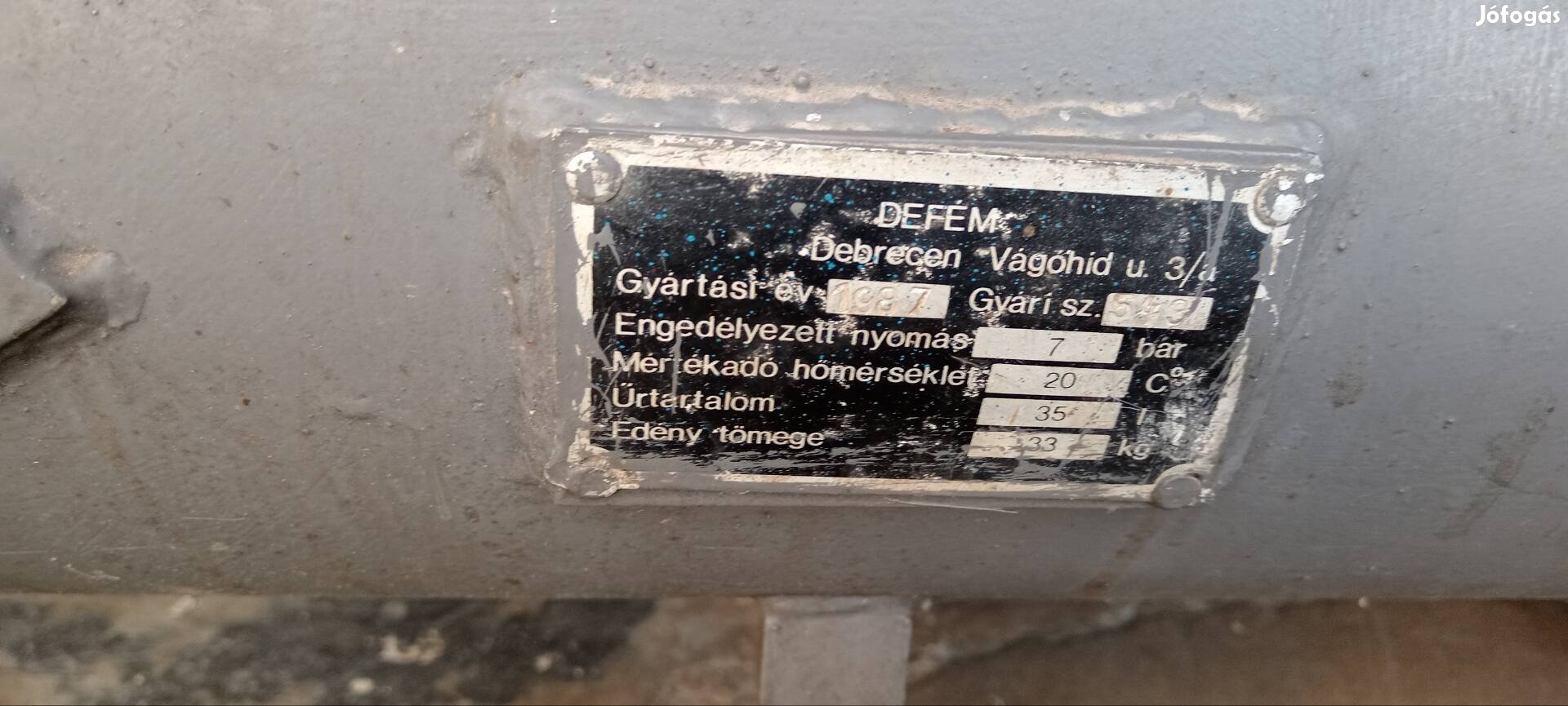 kompresszor tartály,puffer 35L