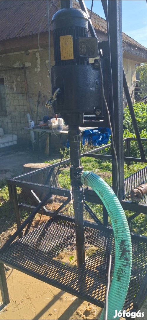 kutfúro hajtóműves villanymotor vízöblítéses kutfurófej